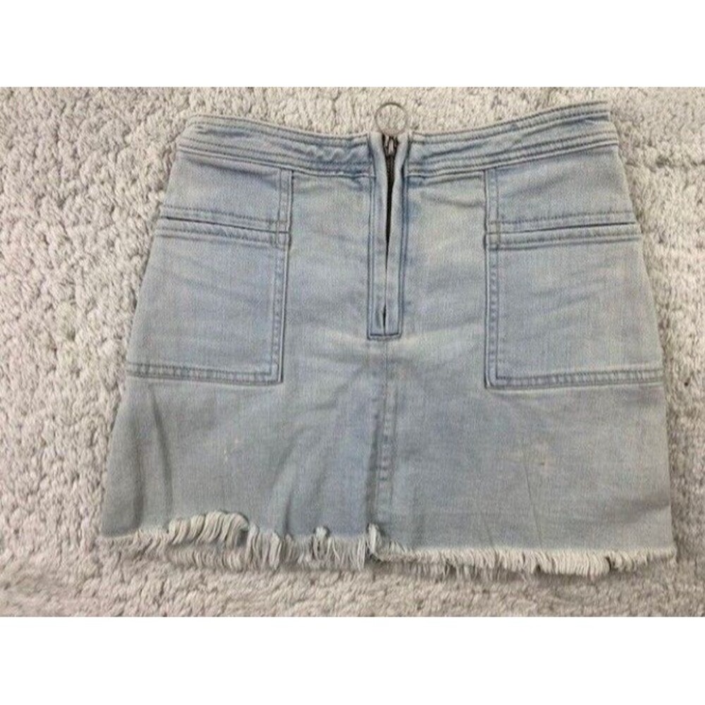 Abercrombie & Fitch Size 0 Womens Skirt Light Wash Mini Stretch